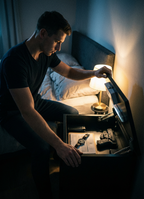 Zárható Éjjeliszekrény